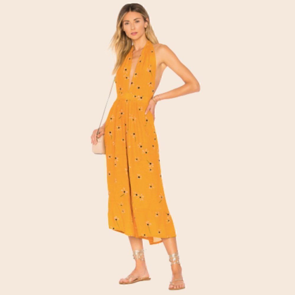 Faithfull the Brand x Revolve Felix Jumpsuit in Botany Floral Print Size Small